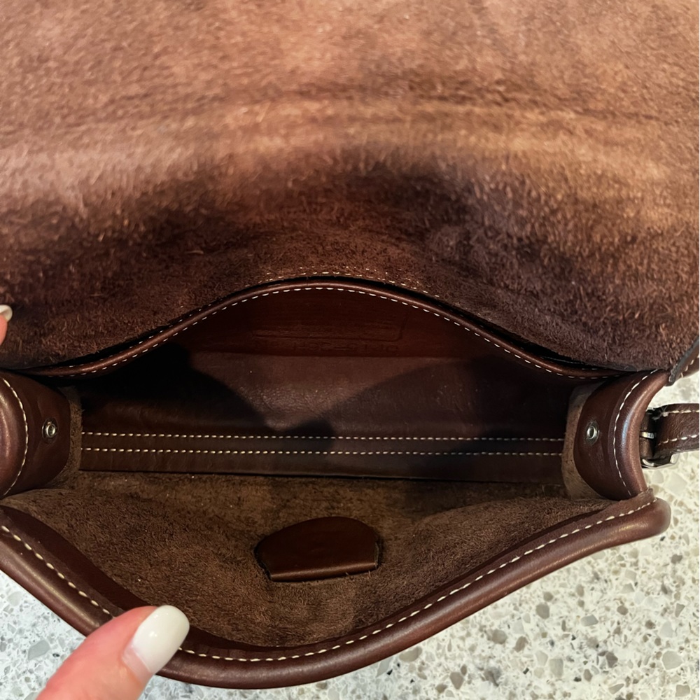 Vintage Coach Brown Leather Shoulder Bag - Picture 12 of 14